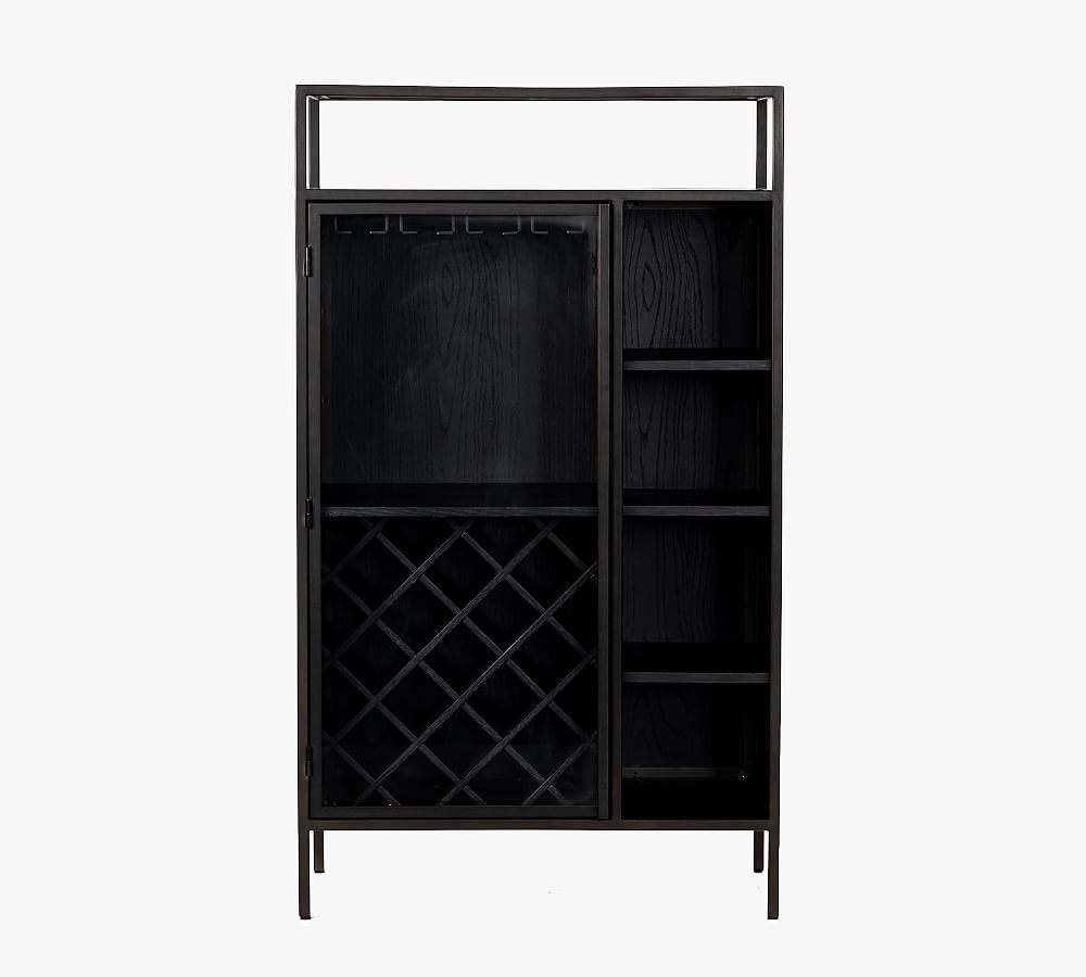 Marnie 33" Bar Cabinet, Black - Image 0