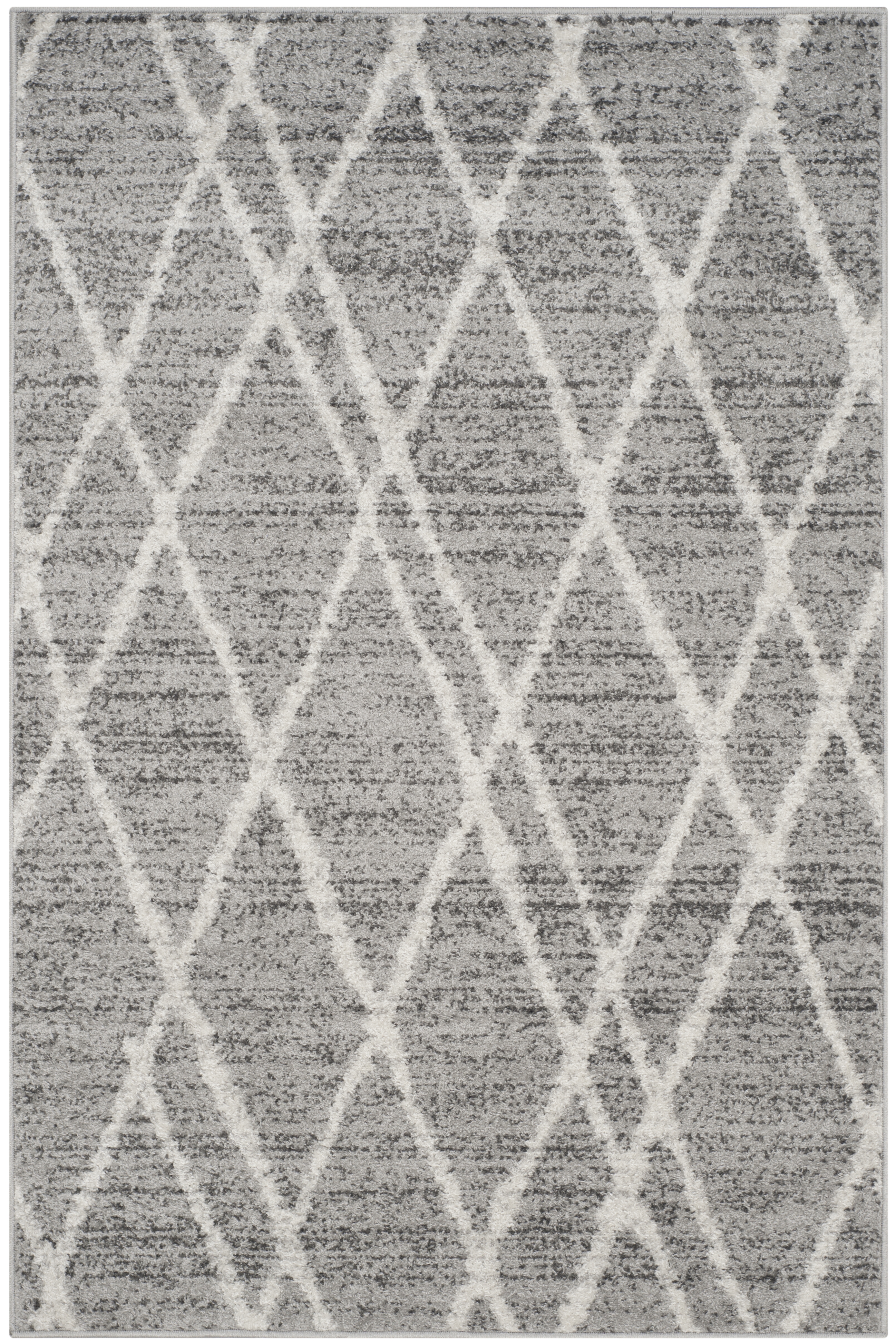 Arlo Home Woven Area Rug, ADR128B, Ivory/Silver,  4' X 6' - Image 0