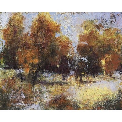Autumn Chill By Linda Nickell With Hand Painted Brushstrokes, Print On Canvas - Image 0