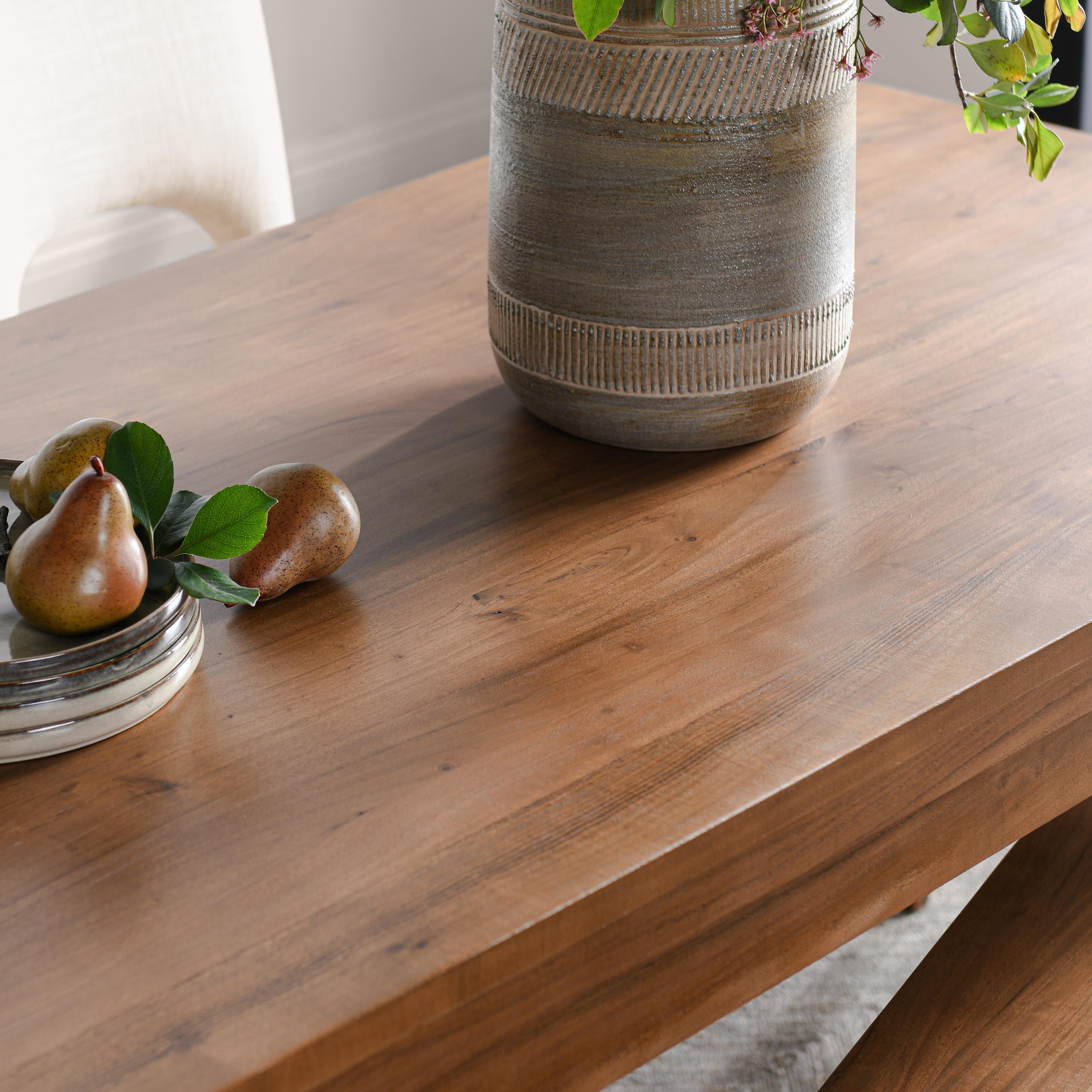 Arno Acacia Wood 72" Dining Table Natural - Image 7