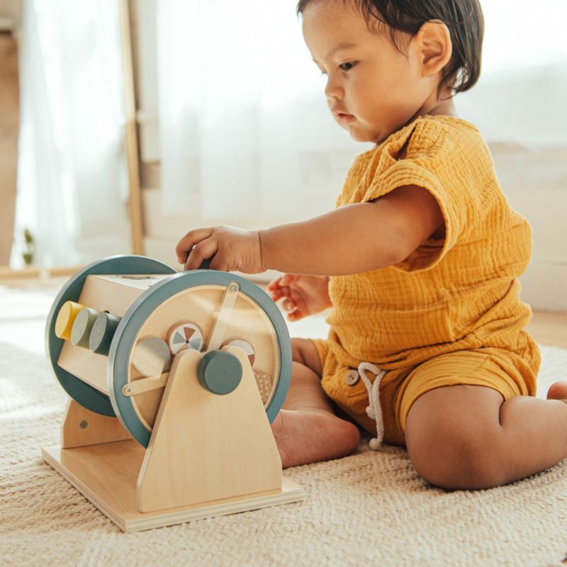 Wonder & Wise by Asweets Wooden Toddler Activity Roller Toy - Image 6