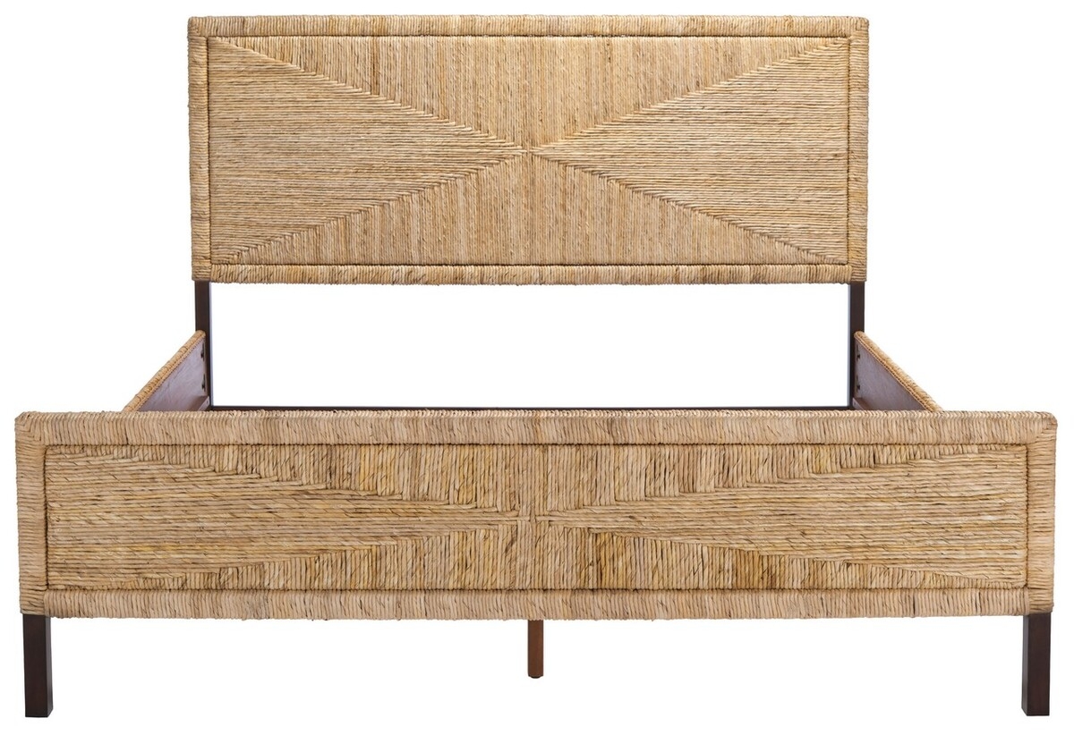 Willa Woven Banana Stem Bed - Natural/Brown - Safavieh - Image 6