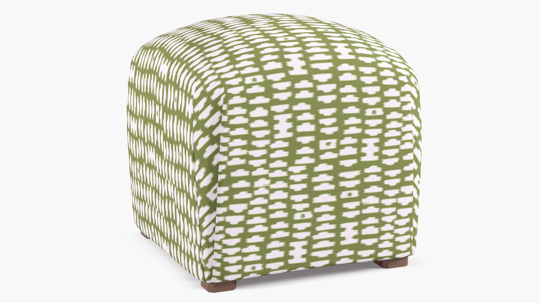 Deco Ottoman, Olive Odalisque - Image 1