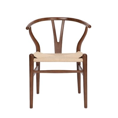 Gunnur Solid Wood Wishbone Stacking Side Chair - Image 0