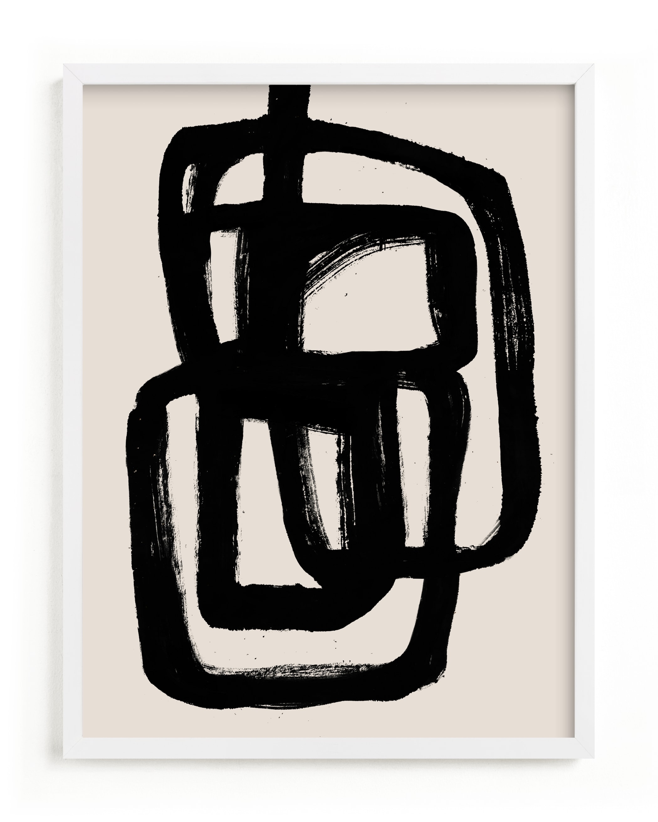 Abstract Ink Brush Open Edition Fine Art Print - Image 0