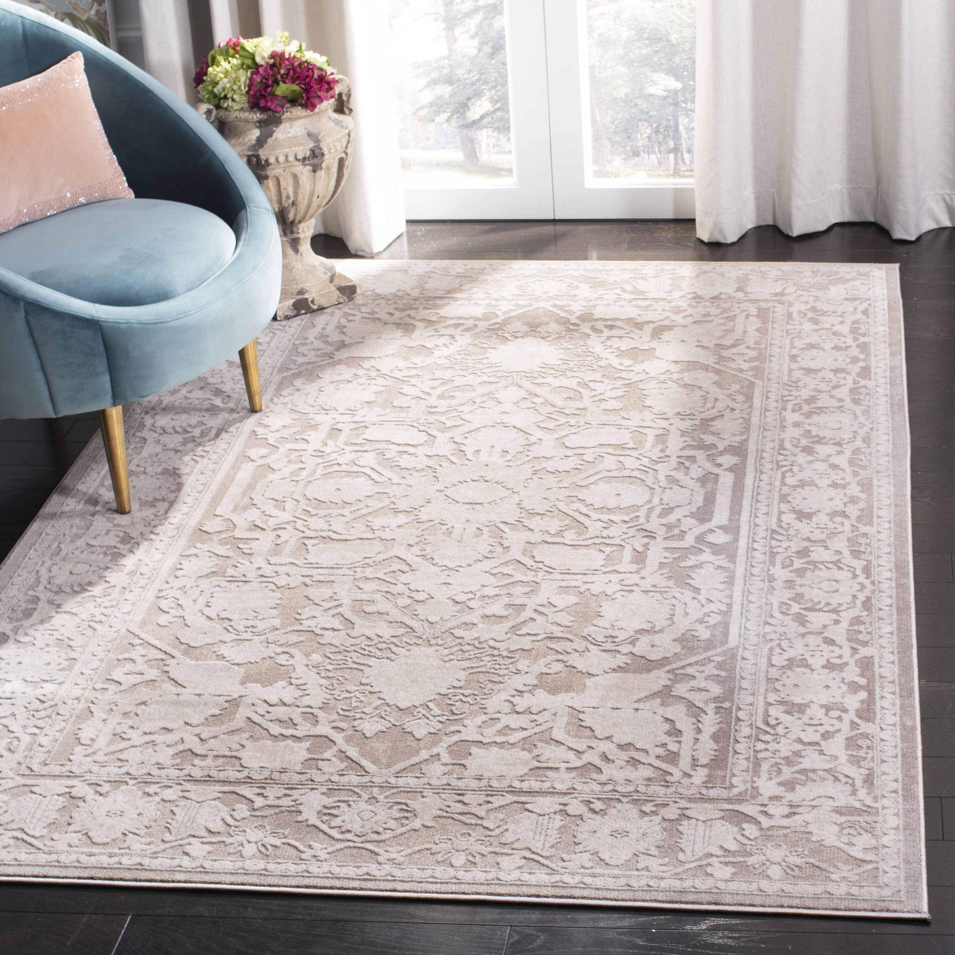 Arlo Home Woven Area Rug, RFT665A, Beige/Cream,  5' 1" X 7' 6" - Image 1