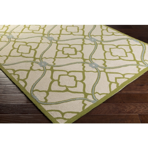 Courtyard Green Outdoor 8' x 10' Handmade Rug - Image 1