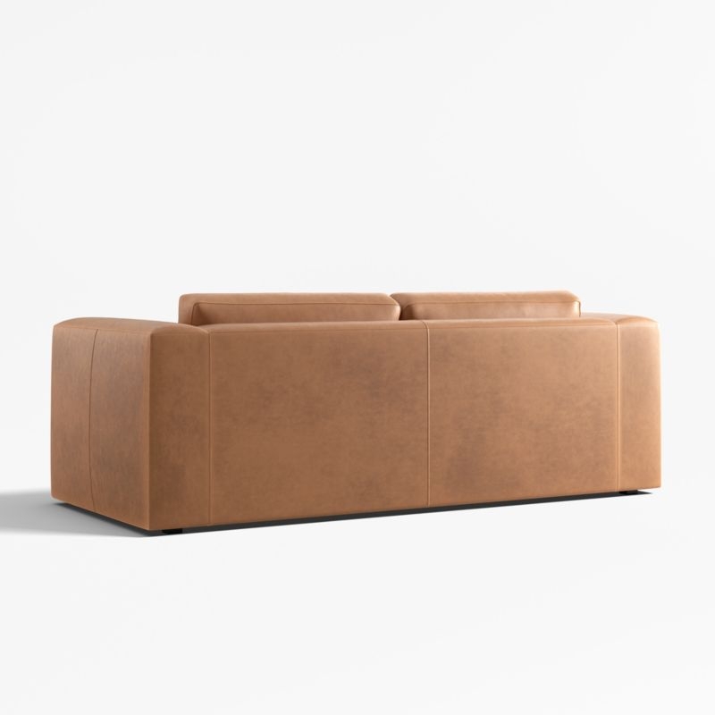 Oceanside 89" Leather Queen Sleeper Sofa - Image 3