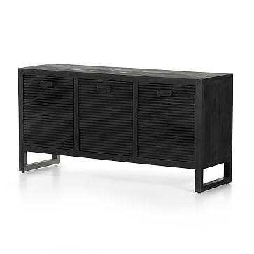 Grooved 59" Media Console, Dark Totem - Image 2