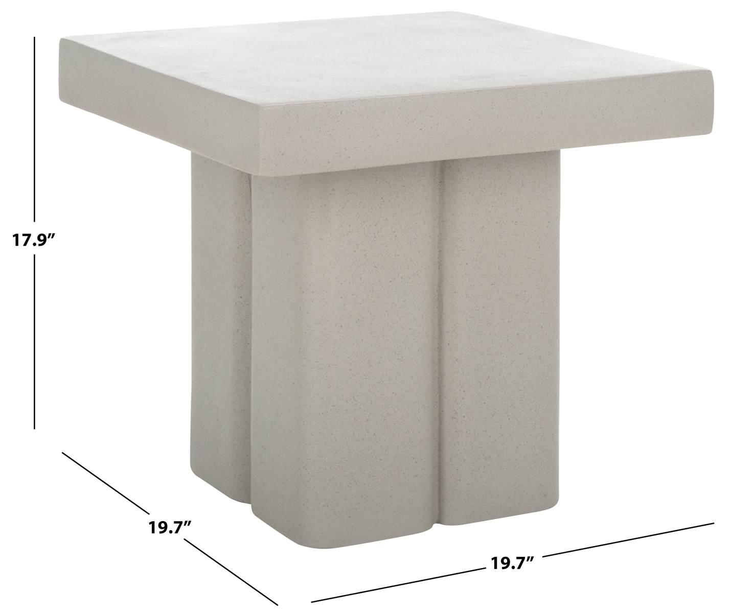 Oaklyn Square Accent Table - Grey - Image 6