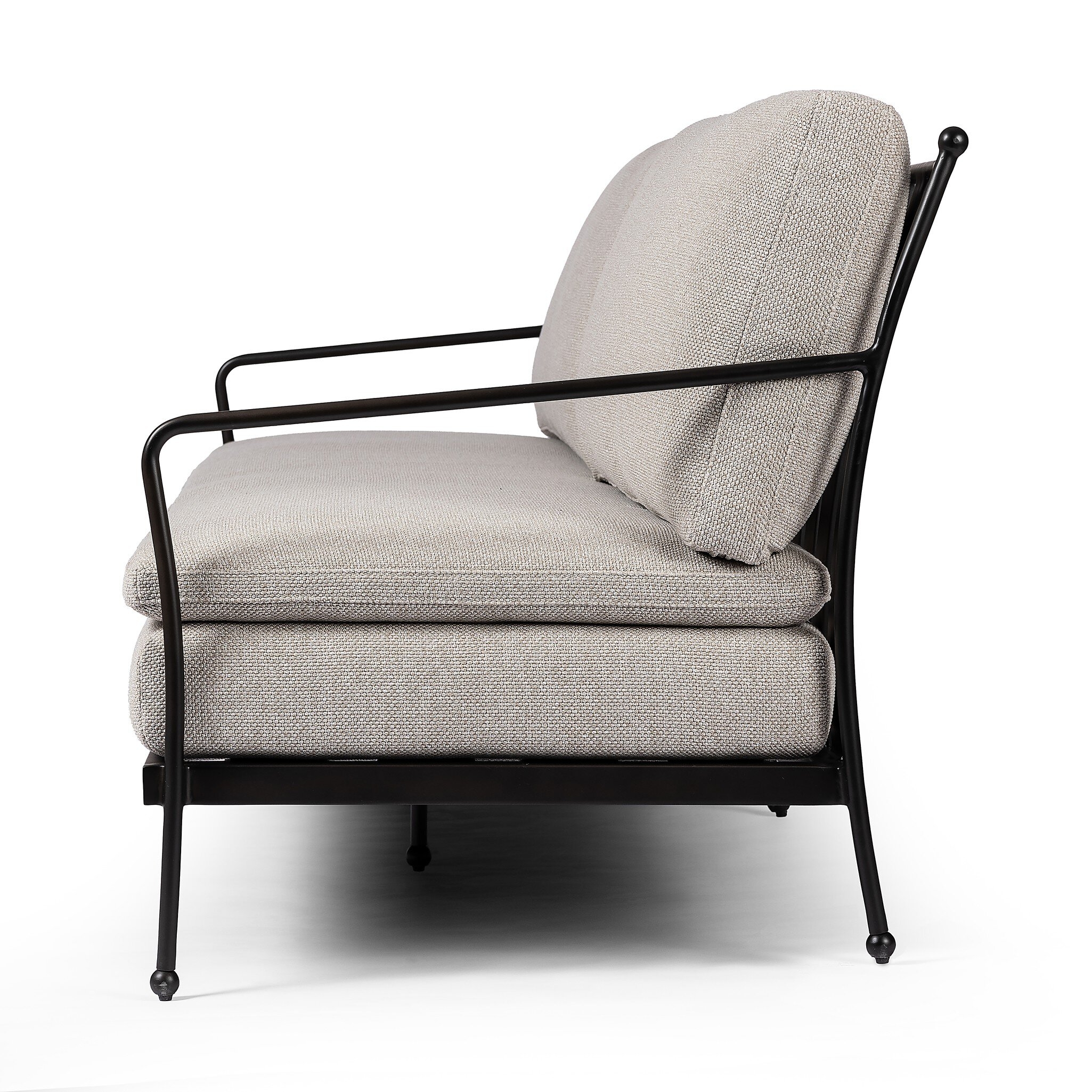 Tally Outdoor Sofa-96" - Ramiro Ecru - Image 2