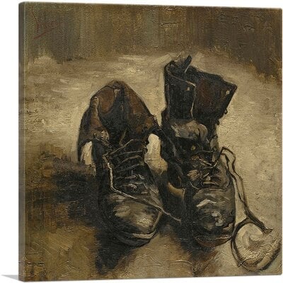 ARTCANVAS Shoes 1886 Canvas Art Print By Vincent Van Gogh - Image 0