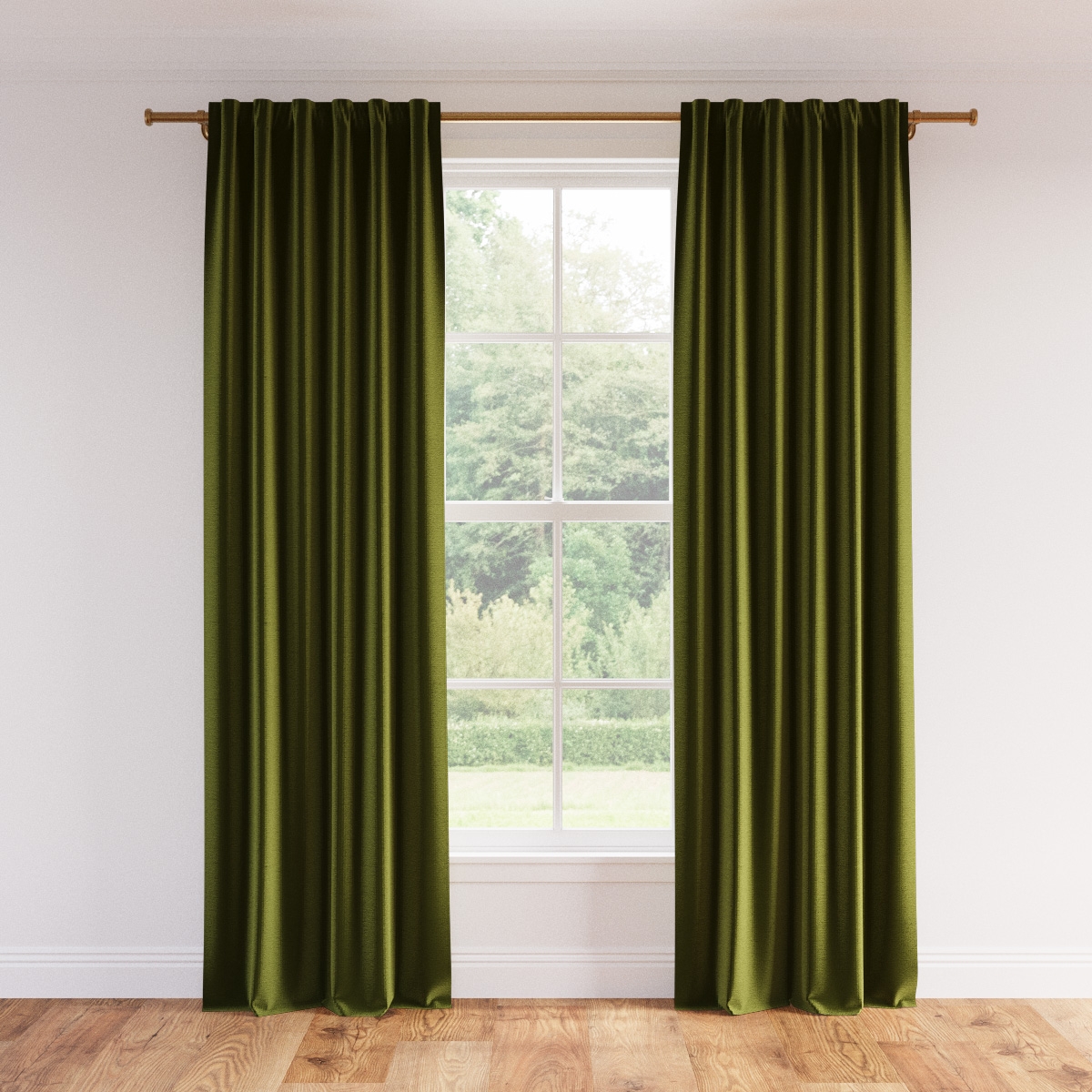 Velvet Curtain, Sage Performance Velvet, 50" x 108", Unlined - Image 0
