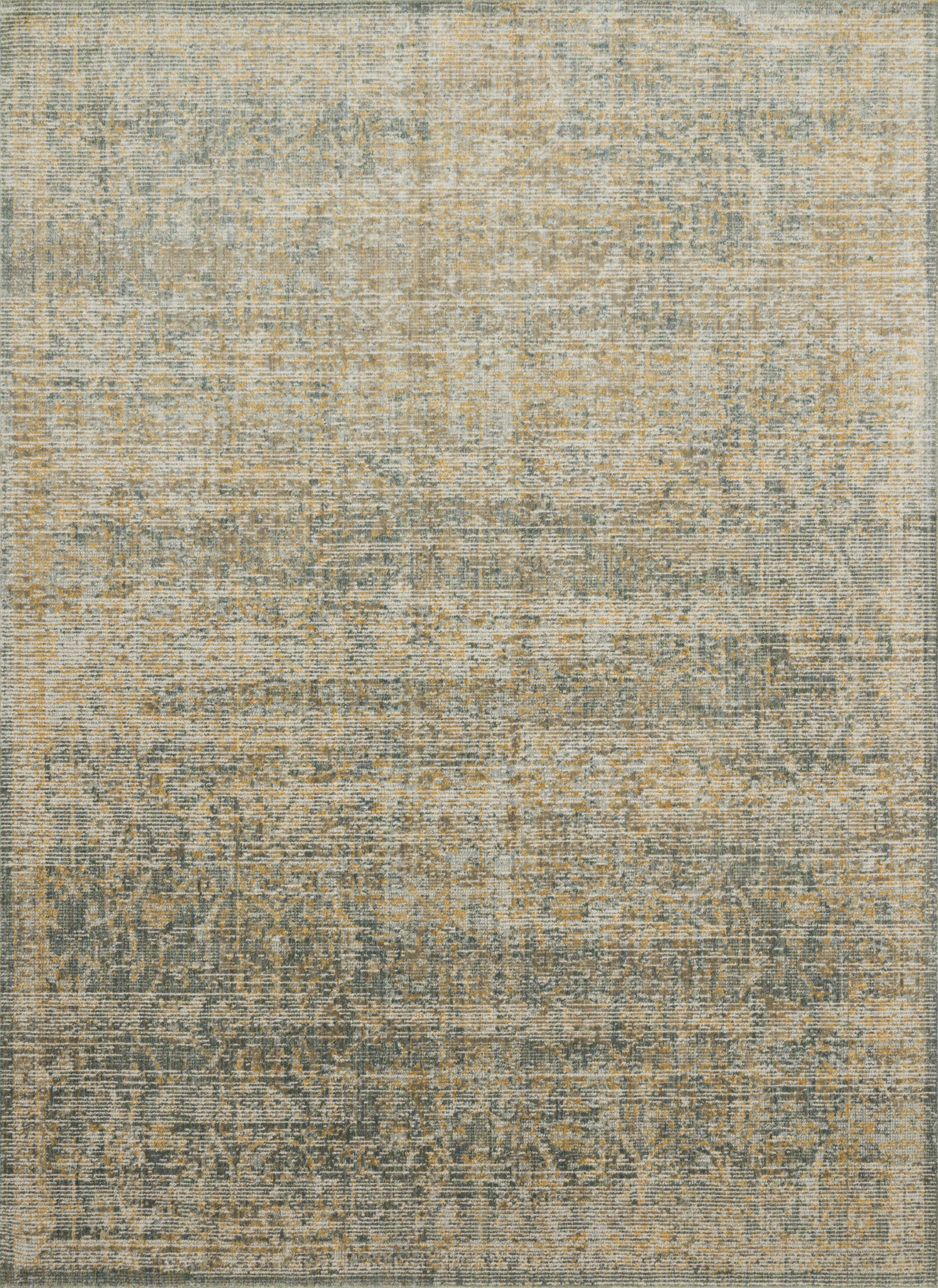 Magnolia Home by Joanna Gaines LINNEA LIN-03 MOSS   / GOLD 2'-7" x 7'-8" - Image 0