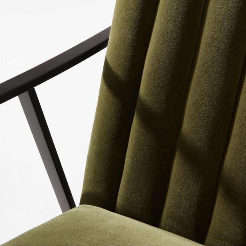 Blair Green Velvet Accent Chair by Paul McCobb - Image 5
