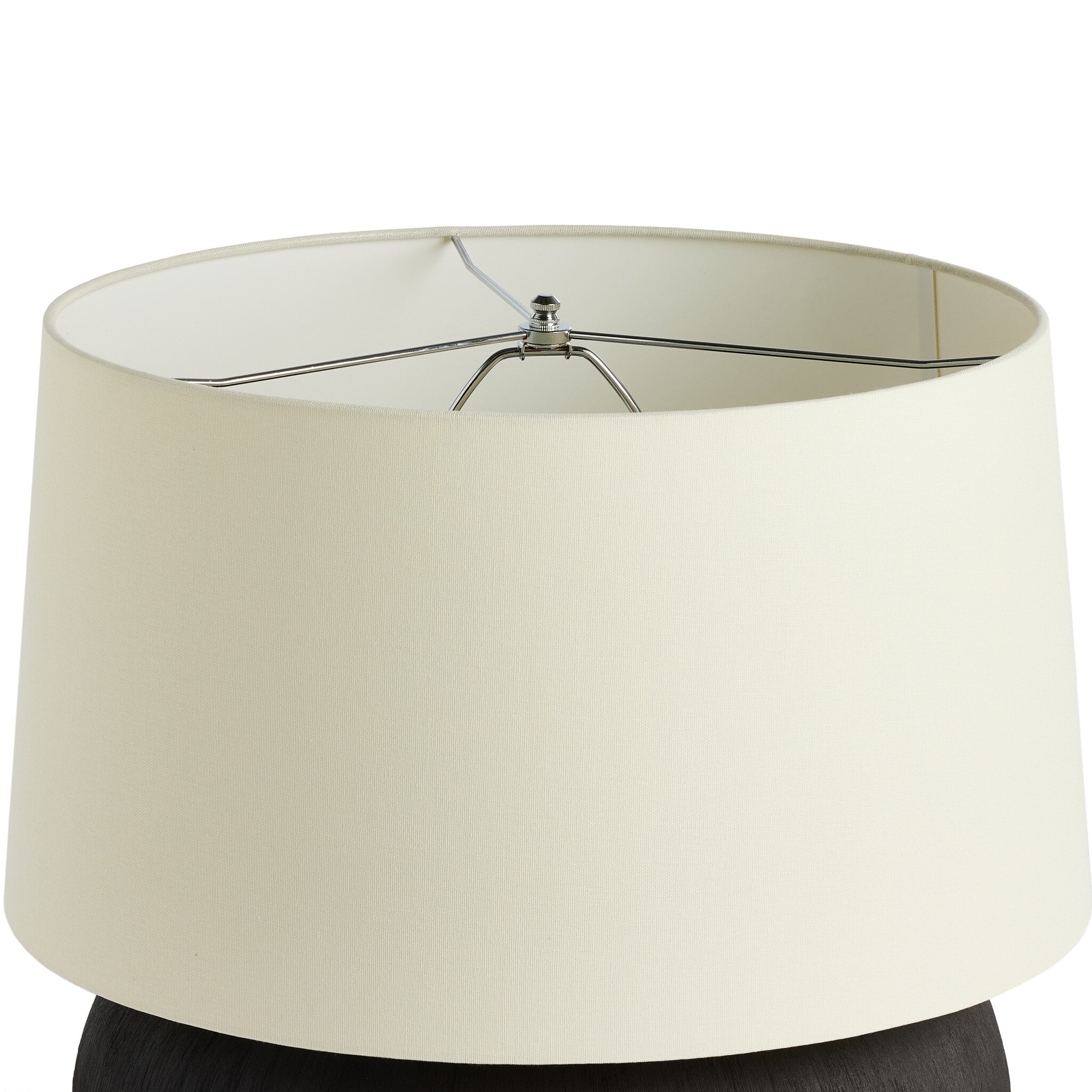 Kragen Table Lamp - Textured Matte Black Porcelain Ceramic - Image 2