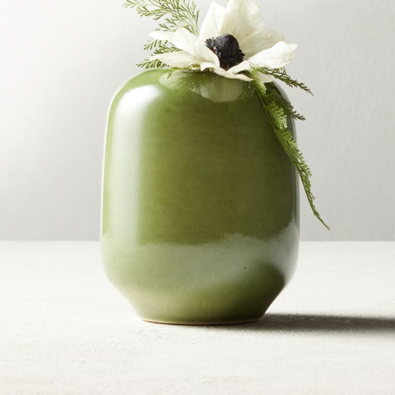 Olive Green Bud Vase - Image 1
