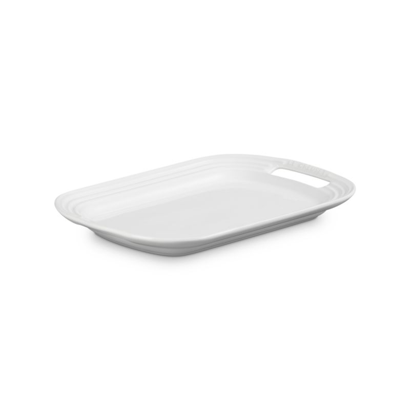 Le Creuset ® White Stoneware Serving Platter - Image 2