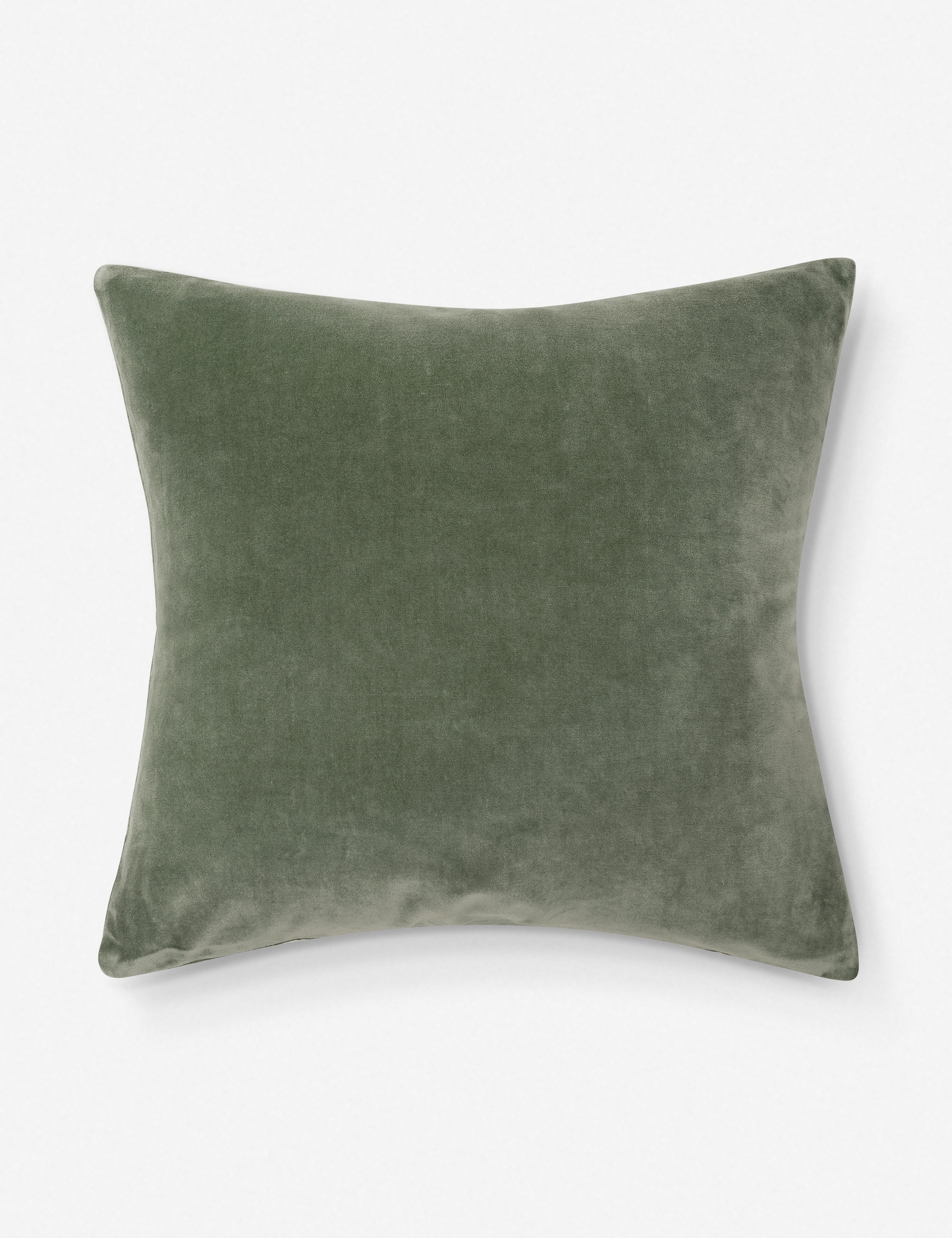 Charlotte Velvet Pillow, Moss - Image 0