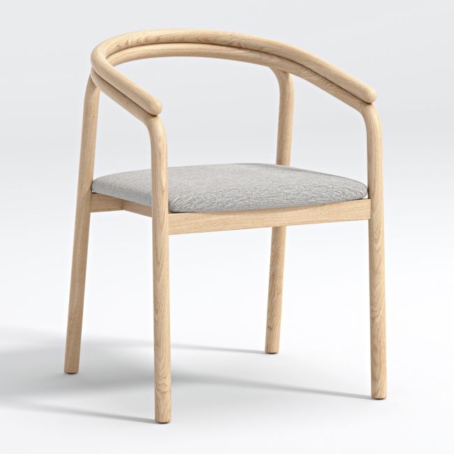Redonda Wood Upholstered Dining Chair - Image 0