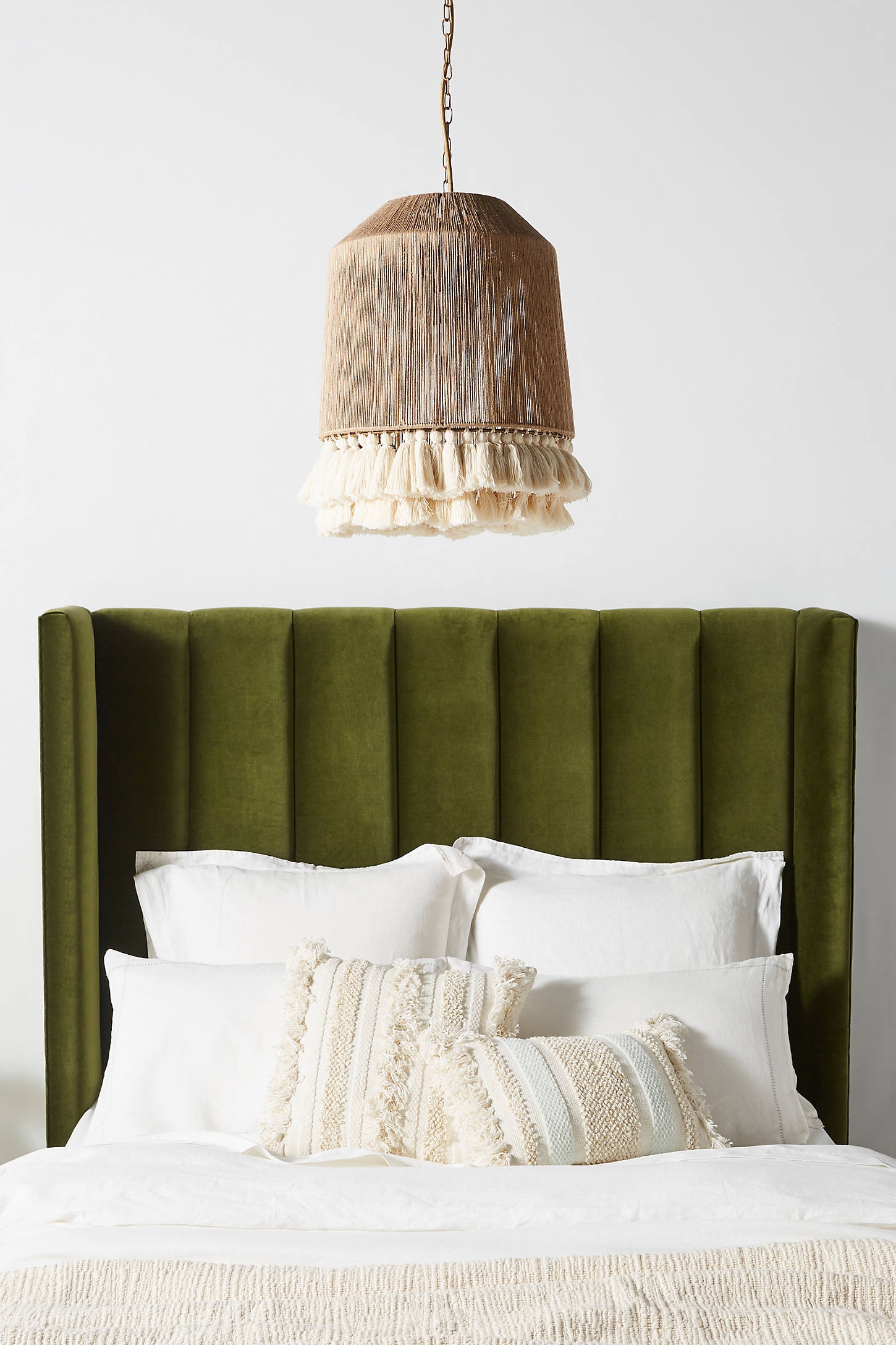 Rara Tall Jute Pendant By Anthropologie in Beige - Image 0