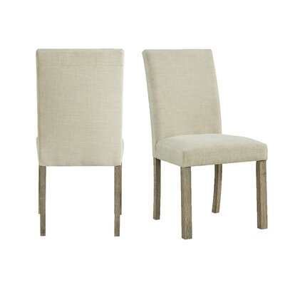 Steede Upholstered Parsons Chair in Natural (Set of 2) - Image 0