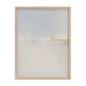 Winter Beach, Full Bleed 18x24, Natural Wood Frame - Image 0