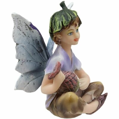 Trinx Enchanted Pink Lily Fairy With Toadstool Mushroom And Snail Figurine 3.25"H Faerie Garden Miniature Do It Yourself Ideas For Your Home Enchanted Pixie Nymph Collectible - Image 0