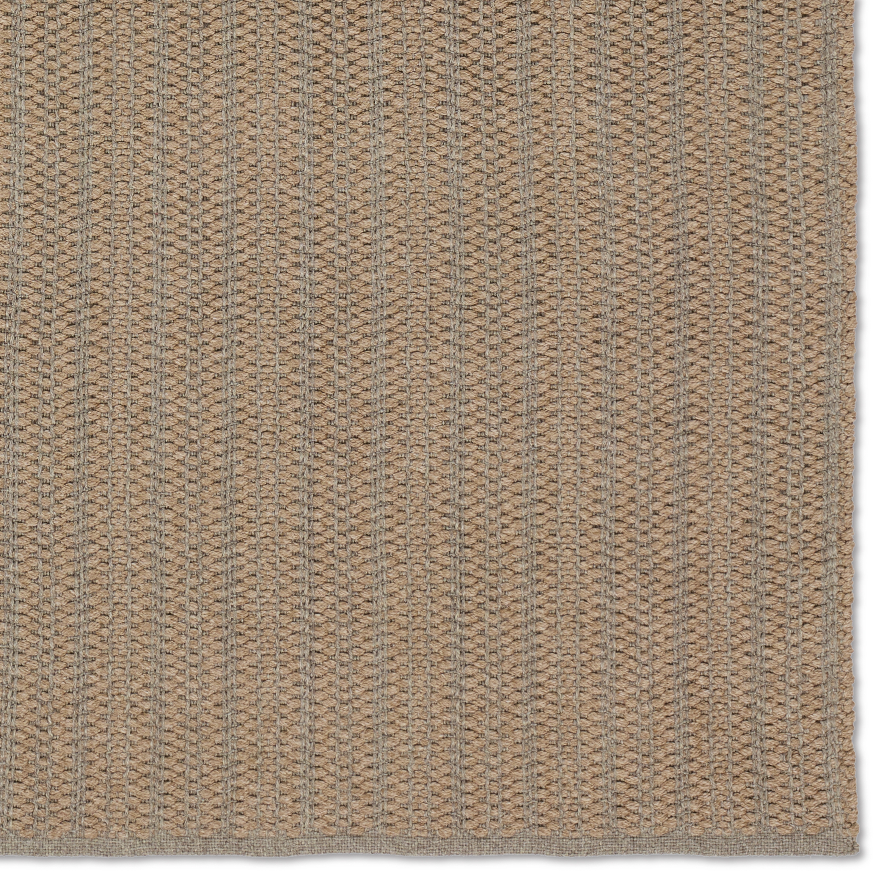 Elmas Handmade Indoor/Outdoor Striped Tan/Gray Area Rug (4'X6') - Image 3