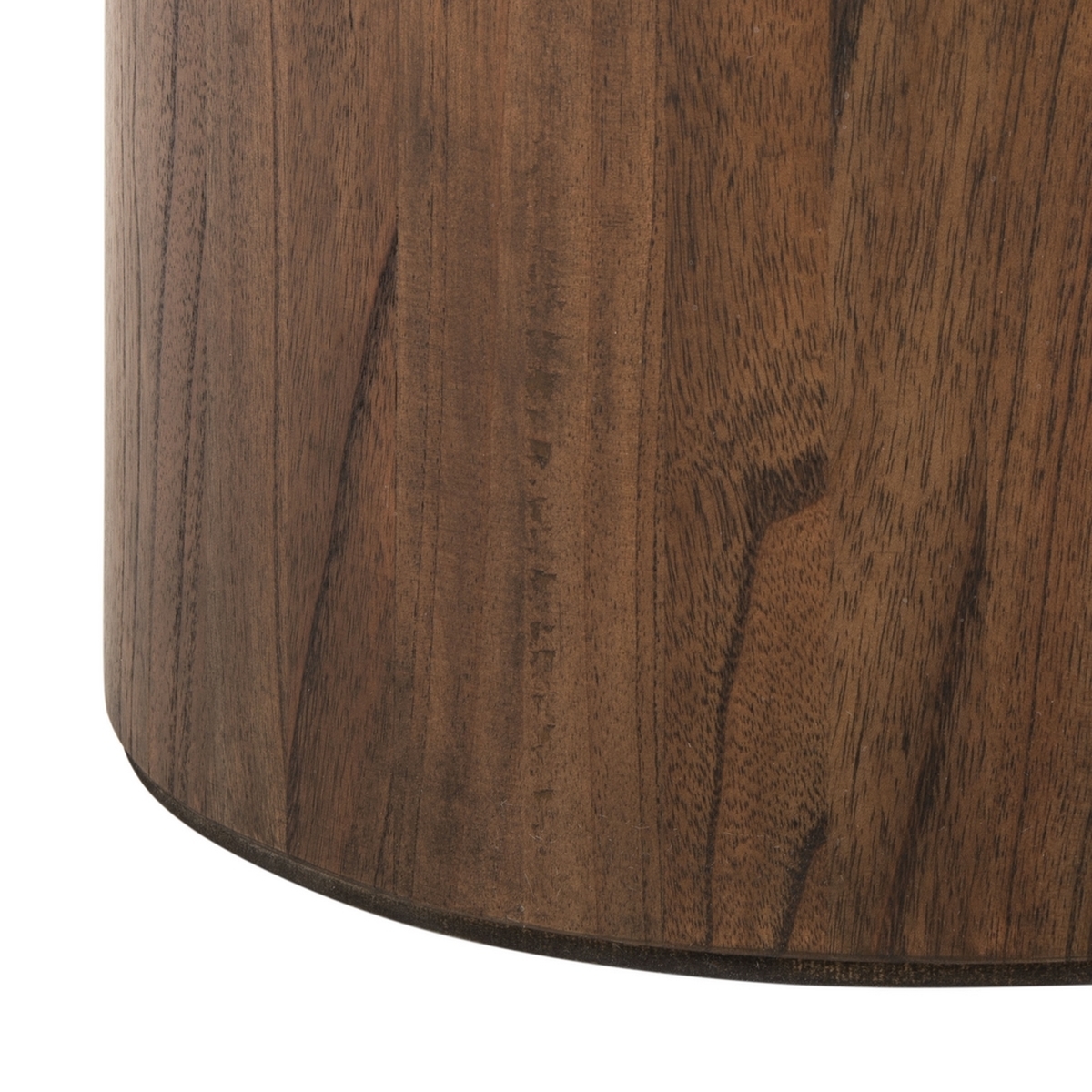 Devin Round Pedestal Coffee Table, Dark Walnut - Image 3