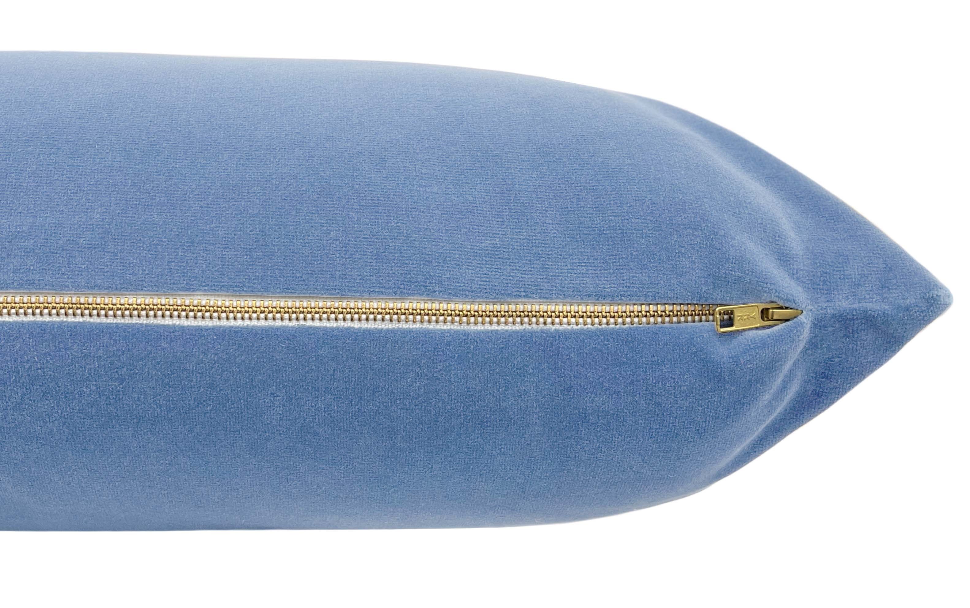 THE XL LUMBAR :: SIGNATURE VELVET // PERIWINKLE - 14" X 48" - Image 1