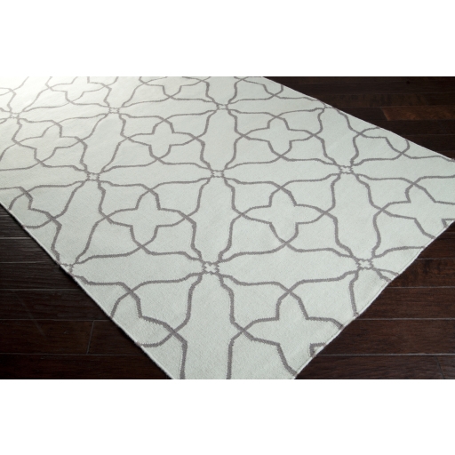 Frontier Green Indoor 3'6" x 5'6" Handmade Rug - Image 1