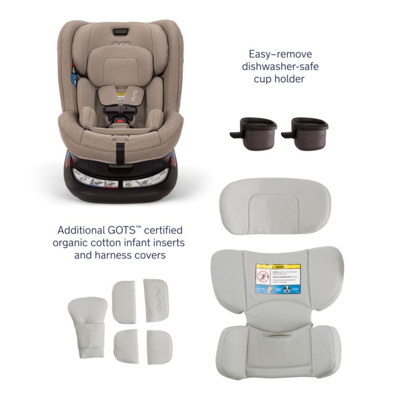 Nuna REVV ™ Cedar Brown Convertible Rotating Baby Car Seat - Image 4