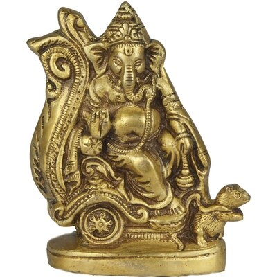 Lord Ganesha On A Chariot Pulled By Rat - Image 0