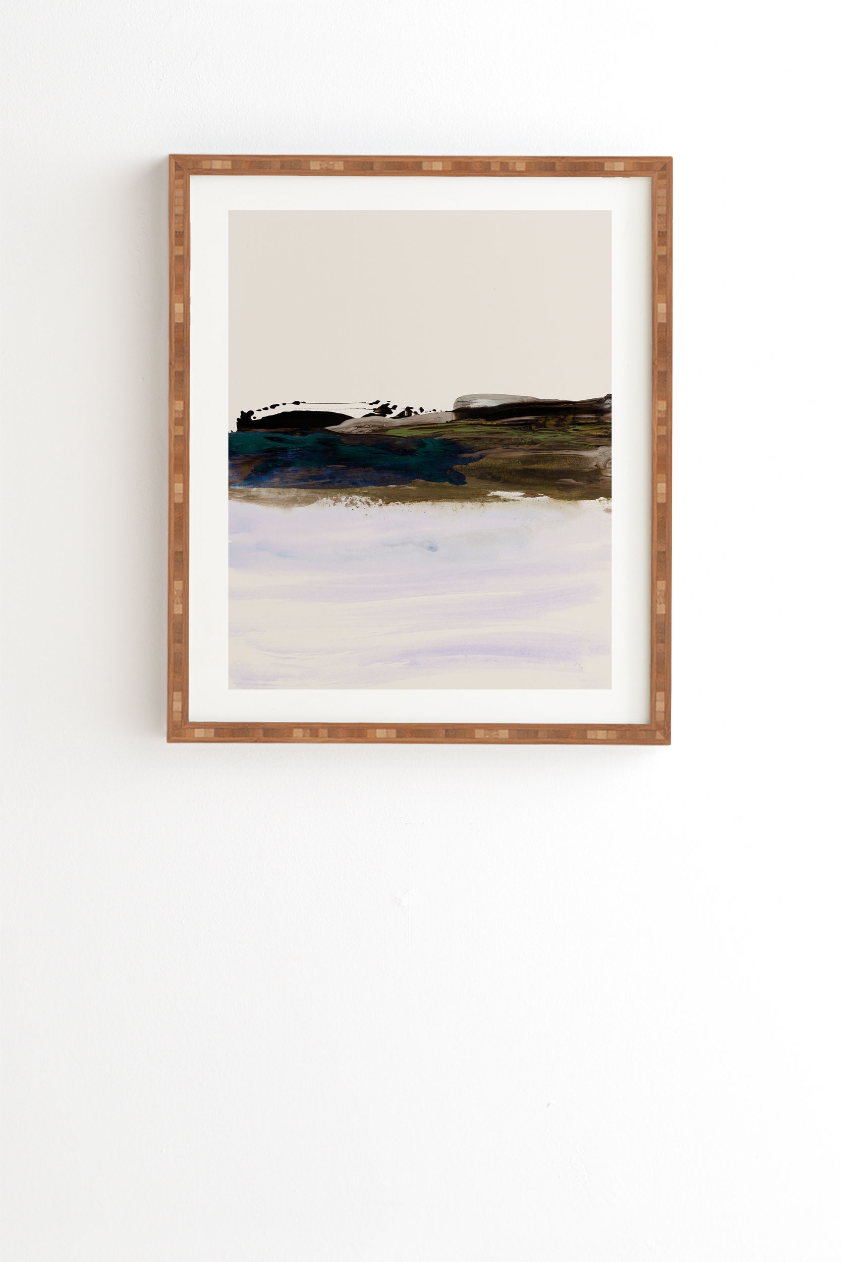 Soulscape 02 by Iris Lehnhardt - Framed Wall Art Bamboo 14" x 16.5" - Image 0