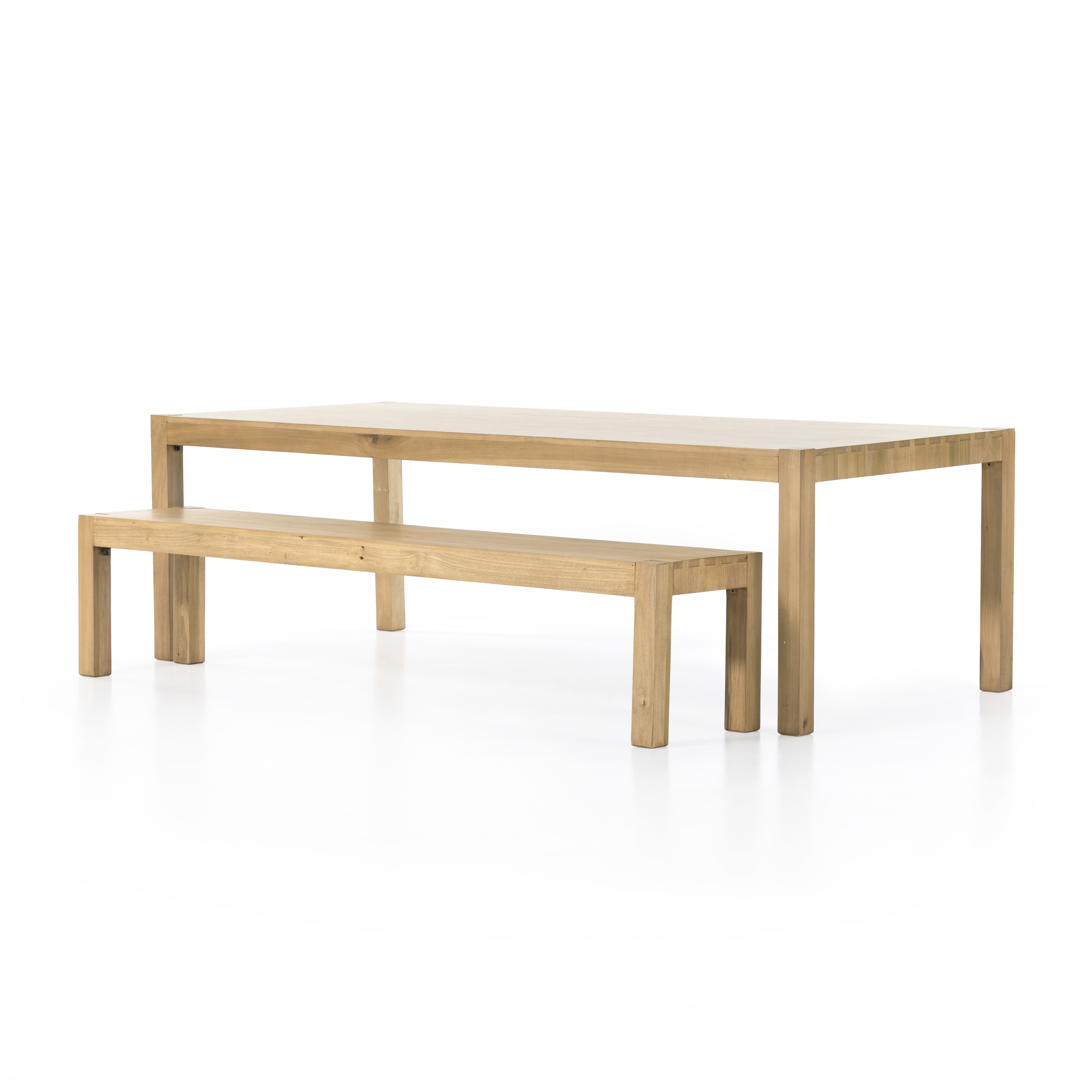 Isador Dining Table 96"-Dry Wash Poplar - Image 9