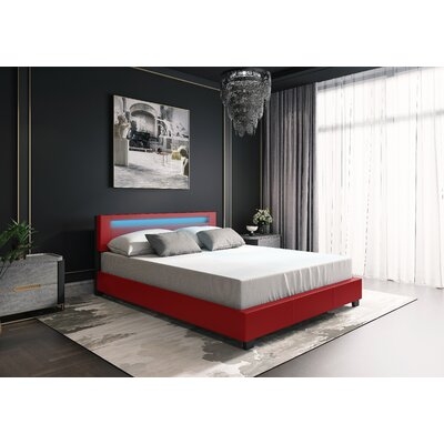 Aughe Upholstered Low Profile Platform Bed - Image 0