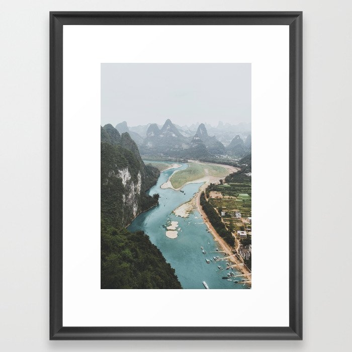 Xingping, China Iv Framed Art Print by Luke Gram - Scoop Black - Medium(Gallery) 18" x 24"-20x26 - Image 0