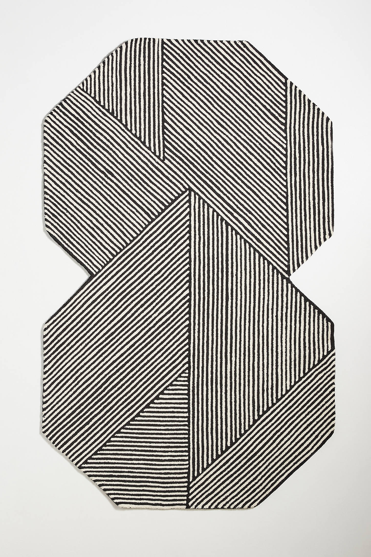 Tufted Stripe Illusion Rug - Image 0