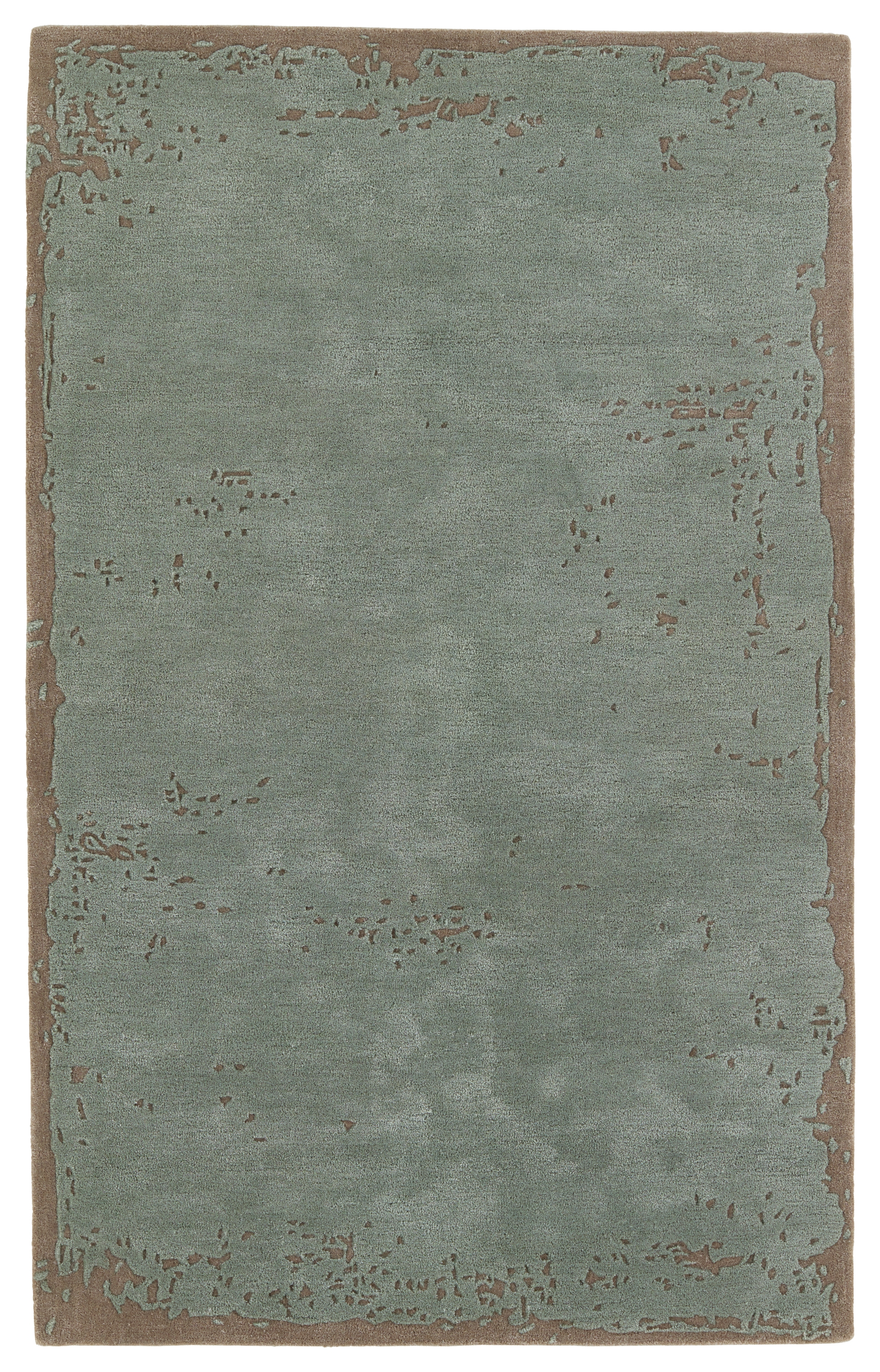 Avenue Handmade Abstract Sage/ Taupe Area Rug (9'X12') - Image 0
