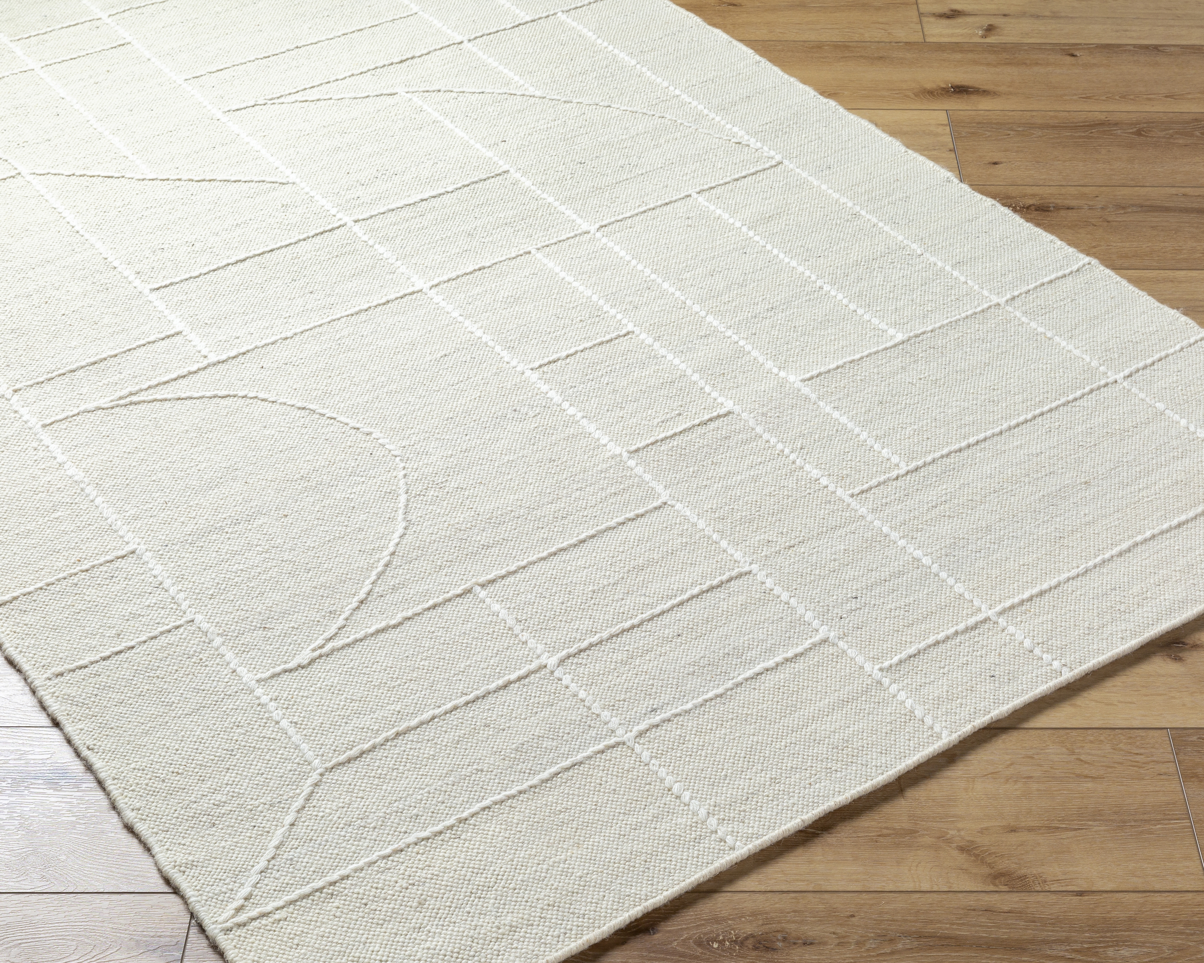 Marcela Beige Indoor 5' x 7'6" Handmade Rug - Image 5
