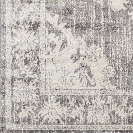 7'10" x 10'Roma Oriental Ivory & Light Gray Area Rug - Image 1