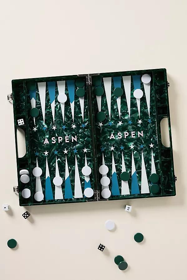 Lucite Backgammon Board Game - Image 0
