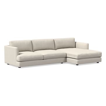 Haven 106" Right Multi Seat 2 Piece Chaise Sectional, Standard Depth, Performance Velvet, Petrol - Image 2