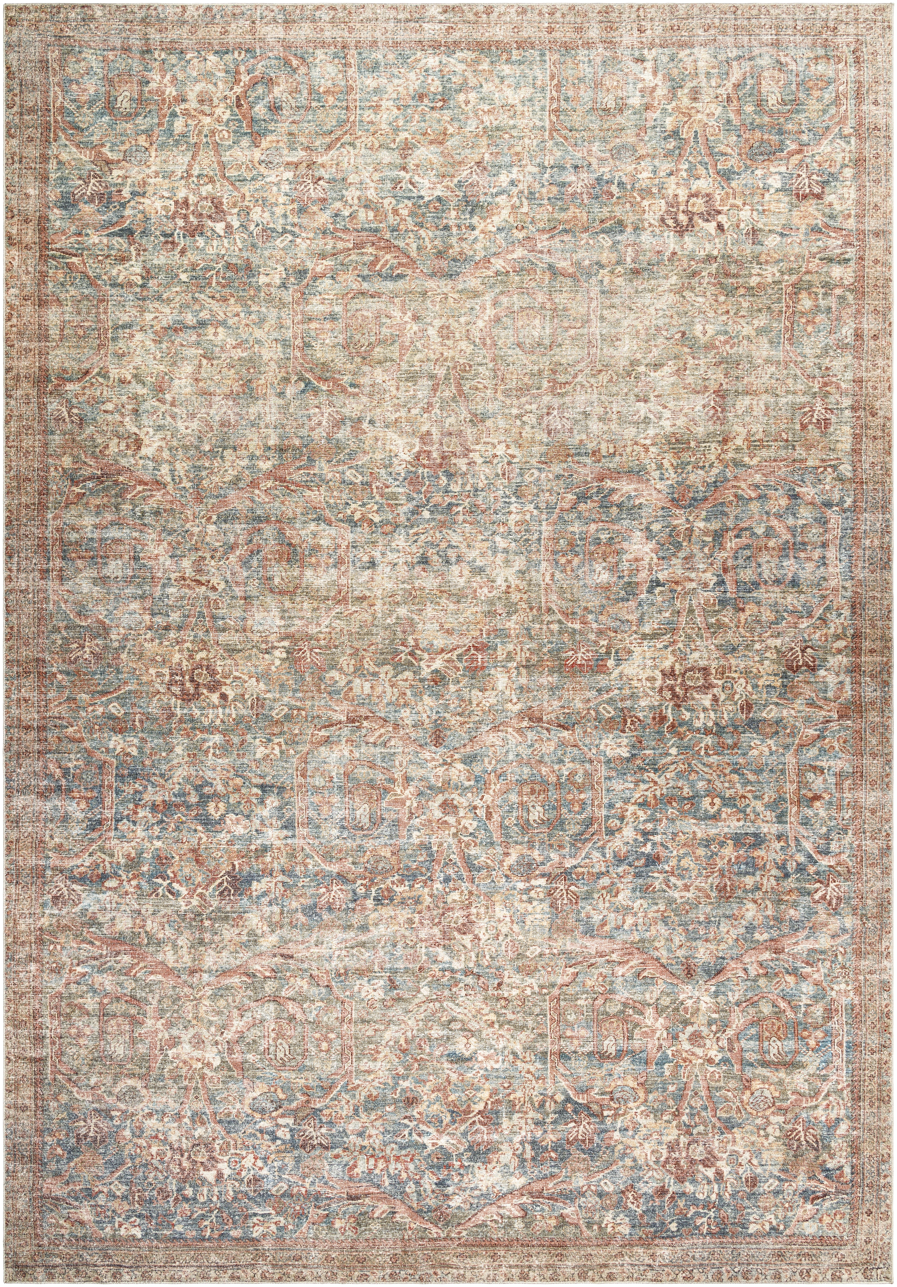 Marlene Beige Indoor 7'9" x 10' Machine Woven Rug - Image 0