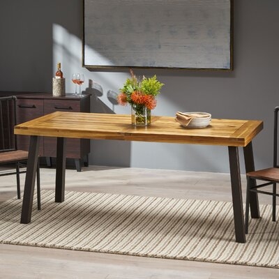 Isidore Folding Solid Wood Dining Table - Image 0