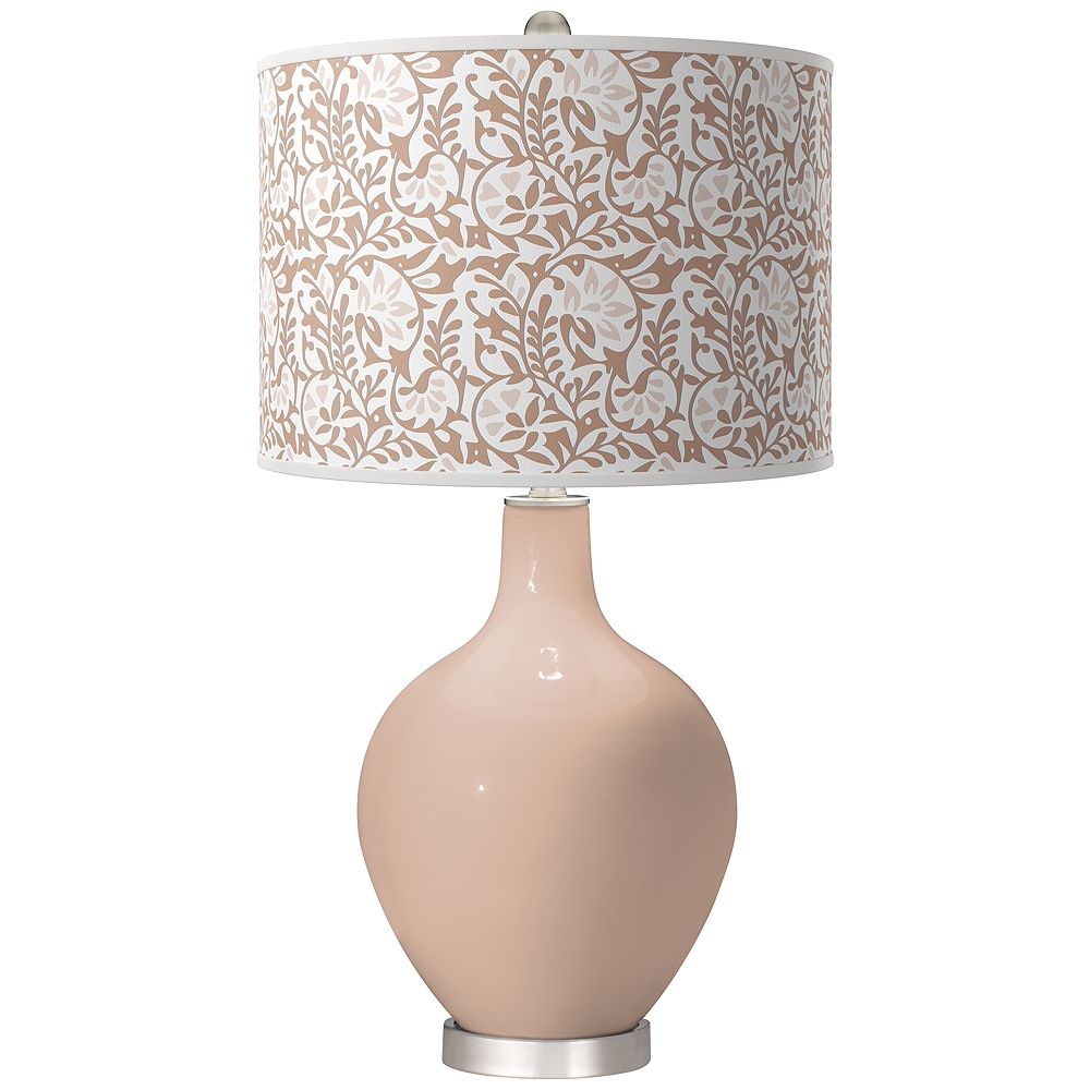 Italian Coral Gardenia Ovo Table Lamp - Image 0