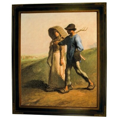 'Going to Work 1851' Framed Print on Canvas - Image 0