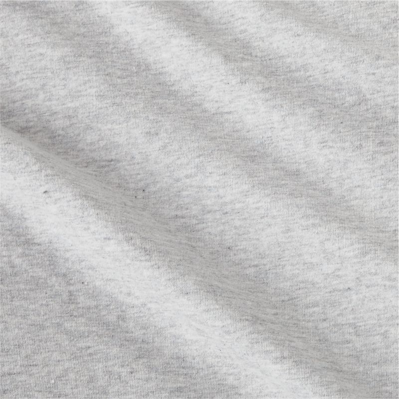 Cozysoft Organic Jersey Light Grey Full/Queen Duvet Cover - Image 4