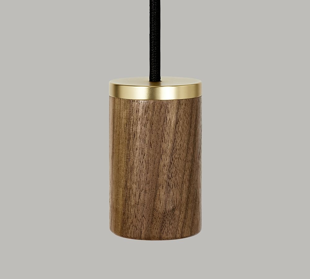 Tala Wood Pendant, Dark Walnut - Image 0